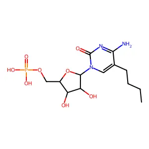 5-n-Butylcytidine 5'-monophosphate structure