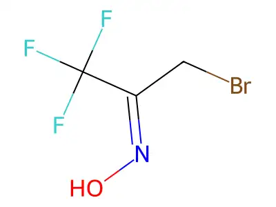 2-Propanone,3-bromo-1,1,1-trifluoro-, oxime structure
