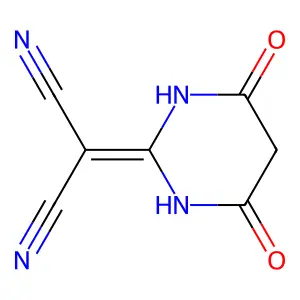 2-(4,6-Dioxo-1,3-diazinan-2-ylidene)propanedinitrile structure