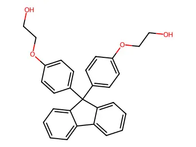 9,9-Bis[4-(2-hydroxyethoxy)phenyl]fluorene structure