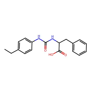((4-ethylphenyl)carbamoyl)-L-phenylalanine structure