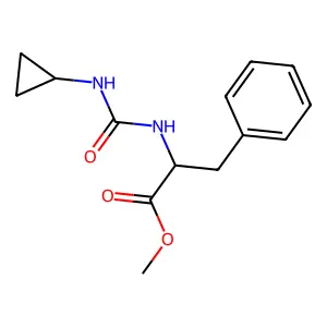 (S)-methyl 2-(3-cyclopropylureido)-3-phenylpropanoate structure