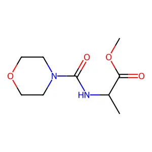 methyl (2S)-2-(morpholine-4-carbonylamino)propanoate structure