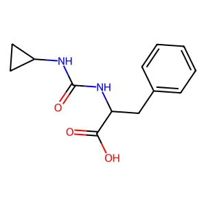 (S)-2-(3-环丙基脲基)-3-苯基丙酸 structure