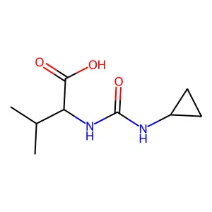 (2S)-2-(cyclopropylcarbamoylamino)-3-methylbutanoic acid structure