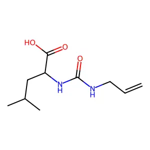 (2S)-4-methyl-2-(prop-2-enylcarbamoylamino)pentanoic acid structure
