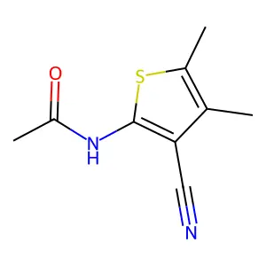 N-(3-Cyano-4,5-dimethyl-2-thienyl)acetamide structure