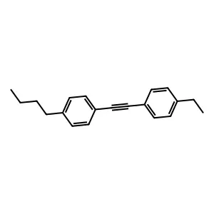Benzene, 1-butyl-4-[(4-ethylphenyl)ethynyl]- structure