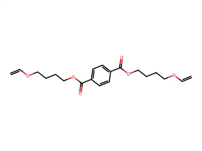 1,4-Benzenedicarboxylic acid, 1,4-bis[4-(ethenyloxy)butyl] ester structure