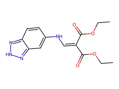 Diethyl 2-((1h-benzo[d][1,2,3]triazol-6-ylamino)methylene)malonate structure