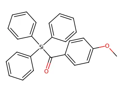 (4-Methoxyphenyl)(triphenylsilyl)methanone structure