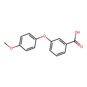3-(4-Methoxyphenoxy)benzoic acid structure