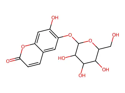 7-Hydroxy-6-(3,4,5-Trihydroxy-6-(Hydroxymethyl)Oxan-2-Yl)Oxychromen-2-One structure