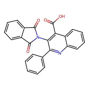 2-Phenyl-3-phthalimidoquinoline-4-carboxylic acid structure