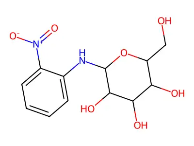 2-(Hydroxymethyl)-6-(2-nitroanilino)oxane-3,4,5-triol structure