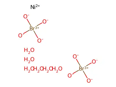 Nickel(2+) perbromate--water (1/2/6) structure
