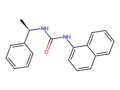 Urea, N-(1-naphthyl)-N'-(1-phenylethyl)- structure
