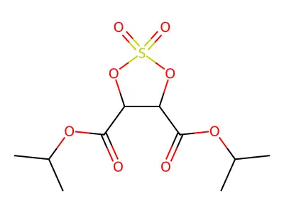 Dipropan-2-yl 2,2-dioxo-1,3,2-dioxathiolane-4,5-dicarboxylate structure