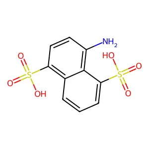 1,5-Naphthalenedisulfonic acid, 4-amino- structure
