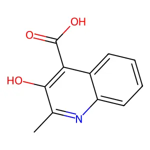 4-Quinolinecarboxylic acid, 3-hydroxy-2-methyl- structure