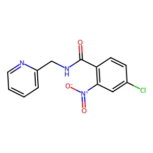 4-氯-2-硝基-N-(吡啶-2-基甲基)苯甲酰胺 structure