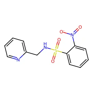 2-硝基-N-(吡啶-2-基甲基)苯磺酰胺 structure