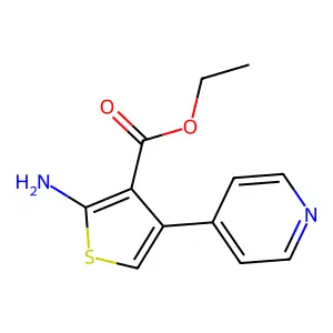 Ethyl 2-amino-4-(pyridin-4-yl)thiophene-3-carboxylate structure