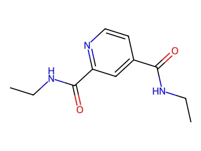 Pyridine-2,4-dicarboxylic-diethylamide structure