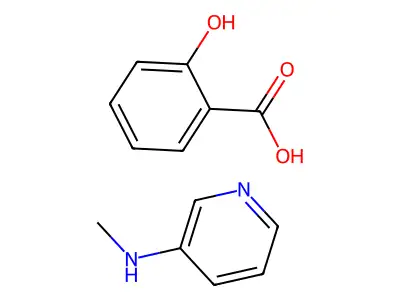 3-(Methylamino)pyridyl salicylate structure