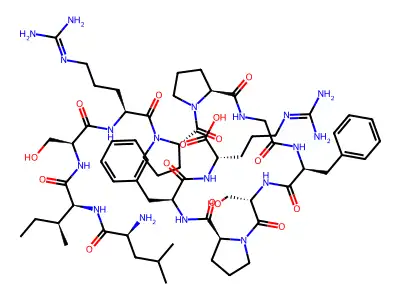bradykinin, Leu-Ile-Ser- structure