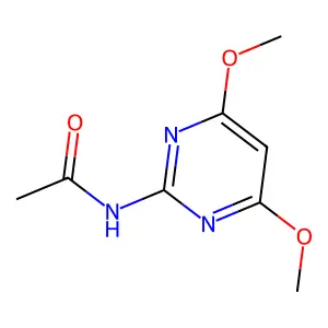 N-(4,6-dimethoxypyrimidin-2-yl)acetamide structure