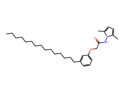 Acetamide, N-(2,5-dimethyl-1H-pyrrol-1-yl)-2-(3-pentadecylphenoxy)- structure