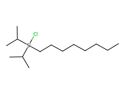 Chlorodiisopropyloctylsilane structure