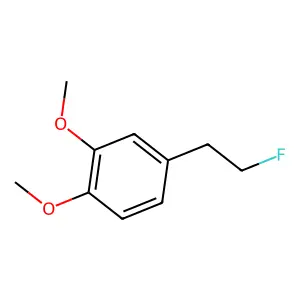 Benzene, 1,2-dimethoxy-4-(2-fluoroethyl)- structure
