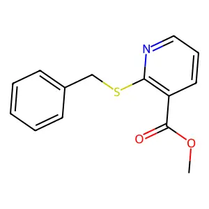 Methyl 2-(benzylthio)nicotinate structure