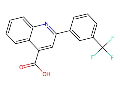 2-[3-(trifluoromethyl)phenyl]quinoline-4-carboxylic Acid structure