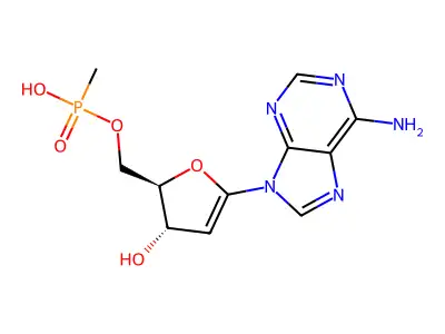 Adenosine 3',5'-cyclic methylphosphonate structure