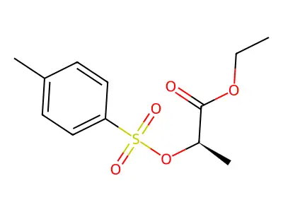 Ethyl 2-[(4-methylbenzenesulfonyl)oxy]propanoate structure