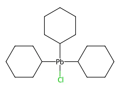 Chlorotricyclohexylplumbane structure