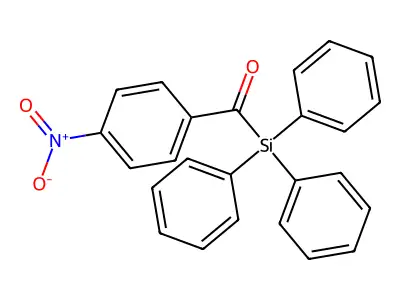 (4-Nitrobenzoyl)(triphenyl)silane structure