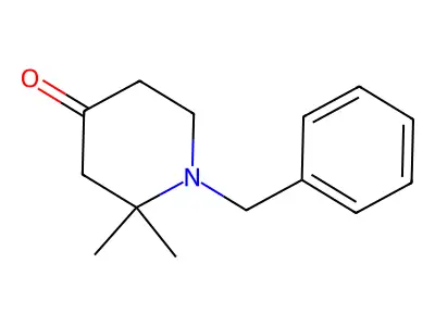 1-Benzyl-2,2-dimethylpiperidin-4-one structure