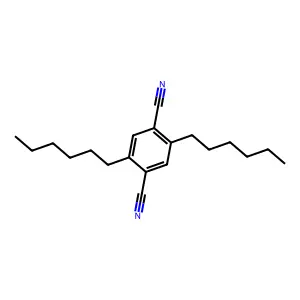 2,5-Dihexylterephthalonitrile structure