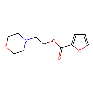 2-Morpholin-4-ylethyl furan-2-carboxylate structure