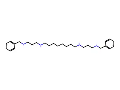 N,N'-Di-(3-((phenylmethyl)amino)propyl)-1,8-diaminooctane structure