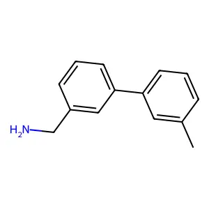 [3-(3-Methylphenyl)phenyl]methanamine structure