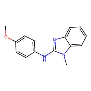 1H-Benzimidazol-2-amine, N-(4-methoxyphenyl)-1-methyl- structure