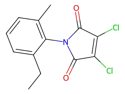 1H-Pyrrole-2,5-dione, 3,4-dichloro-1-(2-ethyl-6-methylphenyl)- structure