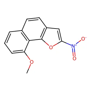 9-Methoxy-2-nitronaphtho(1,2-b)furan structure