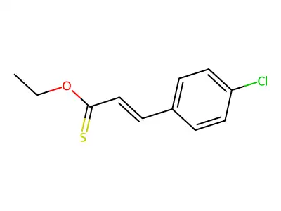 O-ethyl 3-(4-chlorophenyl)prop-2-enethioate structure