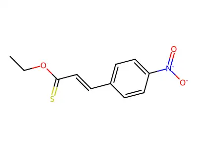 O-ethyl 3-(4-nitrophenyl)prop-2-enethioate structure